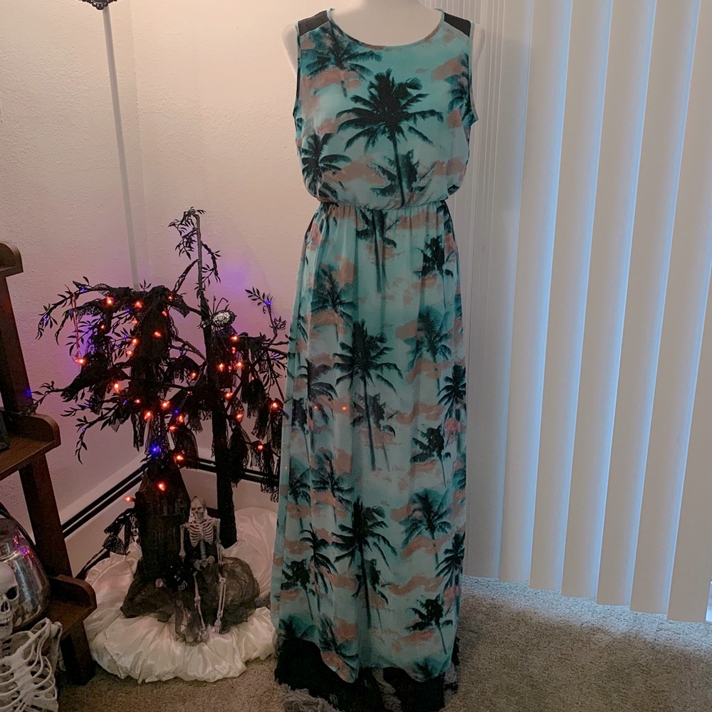 Palm Tree Maxi Dress